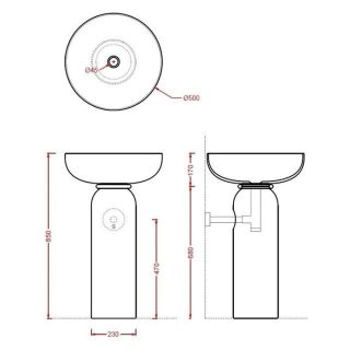 Раковина ArtCeram Jolie JOL001 01 00 белая 50 см